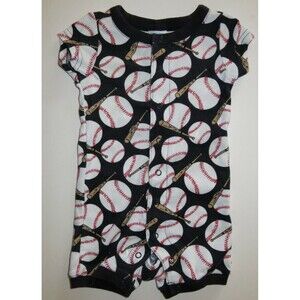 Gymboree baby boy lil slugger pj's shorts romper sleeper sleep play gymmies 3-6